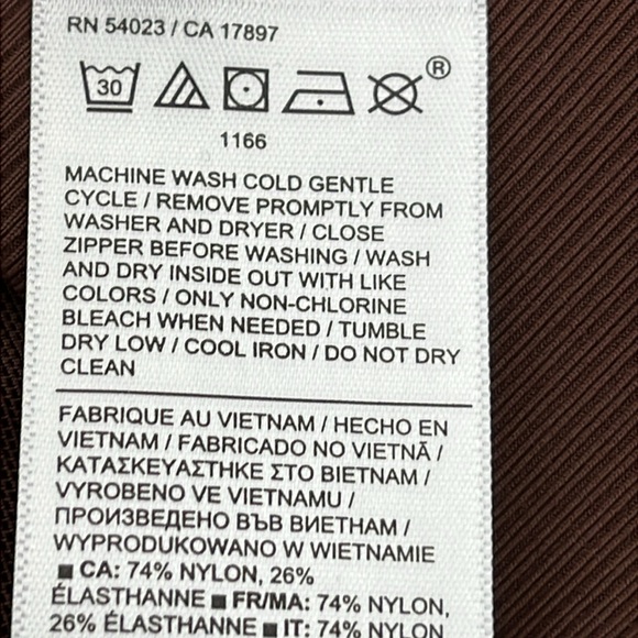 ATHLETA VENICE FLARE PULL ON PANTS SLIT AT HEM Mahogany Brown Sz MED - Picture 14 of 15